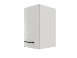 Flex-Well Exclusiv Küchenschränke<Küchen-Oberschrank Lund 30x55cm Lichtgrau glänzend-Rauchgrau