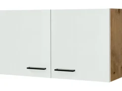 Online Küchen-Oberschrank Vintea 100 cm Magnolie matt - Lancelot Oak Küchenschränke