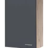 Outlet Küchen-Oberschrank groß Morena 60x89cm Basaltgrau-San Remo Küchenschränke