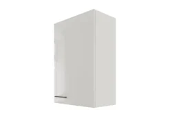 Küchen-Oberschrank Lund 60x89cm Lichtgrau glänzend-Rauchgrau Küchenschränke