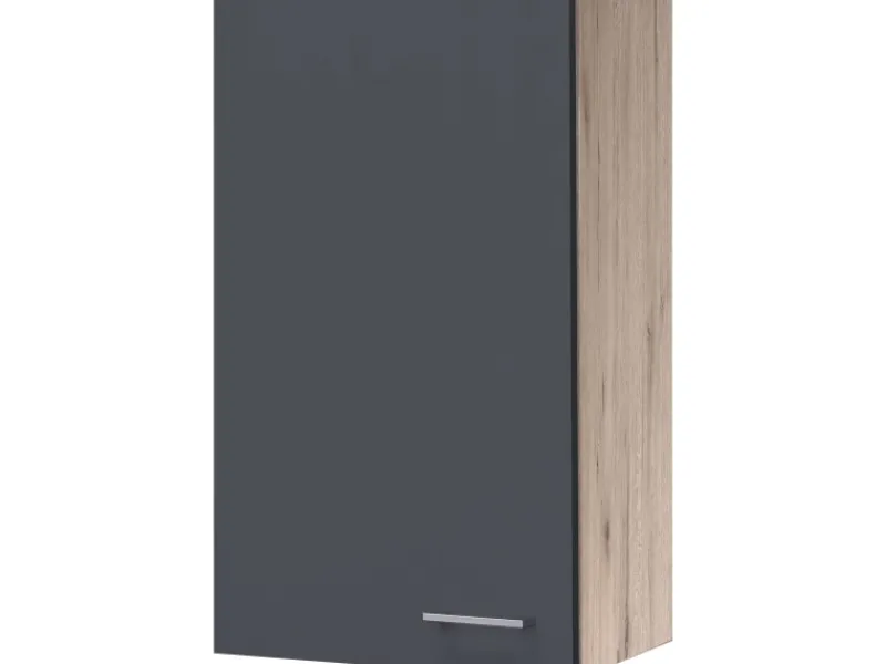 Best Küchen-Oberschrank groß Morena 50x89cm Basaltgrau-San Remo Küchenschränke