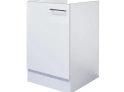 Flex-Well Exclusiv Küchenschränke<Küchen-Spülenunterschrank Joelina 50cm ohne Arbeitsplatte W. Weiß