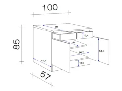 Online Küchen-Unterschrank Cara 100 cm Schilfgrün matt Artisan Eiche Küchenschränke