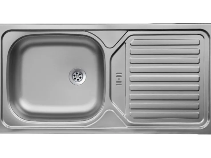 Clearance Flex-Well Exclusiv Küchenzeile Joelina 220 cm Weiß matt - Beton Grau