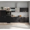 Outlet Küchenzeile Vintea 310 cm Magnolia matt - Lancelot Oak Kühlschränke|Herde