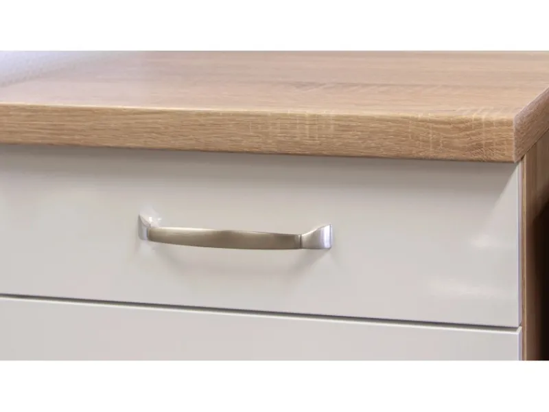 Clearance Exclusiv Küchenzeile Valero 360 cm Hochglanz Weiß Einbauküchen|Kühlschränke