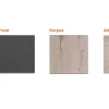 Outlet Musterpaket Küchenzeile Morena Basaltgrau-San Remo Eiche NB Einbauküchen