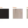 Flex-Well Exclusiv Einbauküchen<Musterpaket Küchenzeile Lara Anthrazit-San Remo Eiche NB