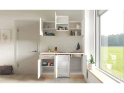 Best Flex-Well Exclusiv Singleküche Orlando 150 cm Kaschmir Glanz - Sonoma Eiche