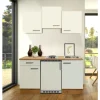 Flex-Well Exclusiv Single-Küchen|Pantryküchen<Singleküche Vintea 150 cm Magnolia-Lancelot Oak