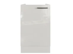 New Spülenschrank SPU 50 Lund 50cm Lichtgrau glänzend-Rauchgrau Küchenschränke