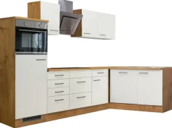 Hot Winkelküche Vintea 280x170 cm Magnolia-Lancelot Oak Winkelküchen|Kühlschränke