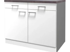 Hot Flex-Well Classic Flex-Well Küchen-Unterschrank mit Arbeitsplatte Lucca 100 cm