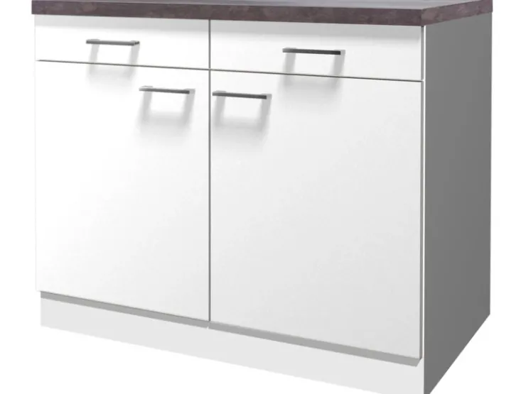 Hot Flex-Well Classic Flex-Well Küchen-Unterschrank mit Arbeitsplatte Lucca 100 cm