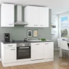 Flex-Well Exclusiv Einbauküchen|Kochfelder<Flex-Well Küchenzeile Joelina 220 cm Weiß