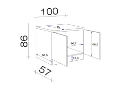 Clearance Flex-Well Küchenzeile Lara 270 cm Anthrazit San Remo Eiche hell Winkelküchen|Einbauküchen