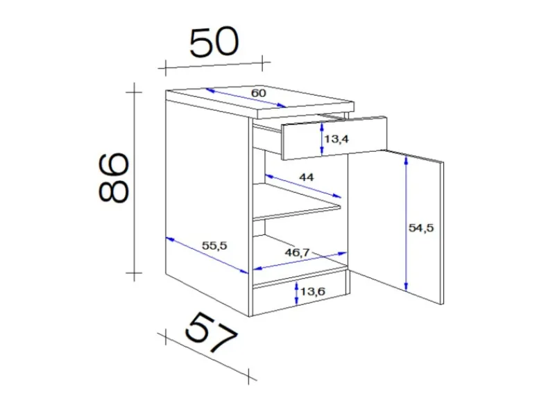 Clearance Flex-Well Küchenzeile Lara 270 cm Anthrazit San Remo Eiche hell Winkelküchen|Einbauküchen