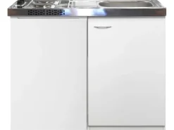 Sale Flex-Well Miniküche Pantry 100 cm Weiß