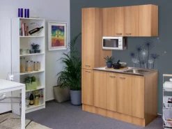 Discount Flex-Well Classic Flex-Well Singleküche 130 cm Nano Buche