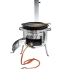 Outlet Utschak Set MultiFlame mit Kazan 15L und Deckel-Pfanne aus Gusseisen Pfannen
