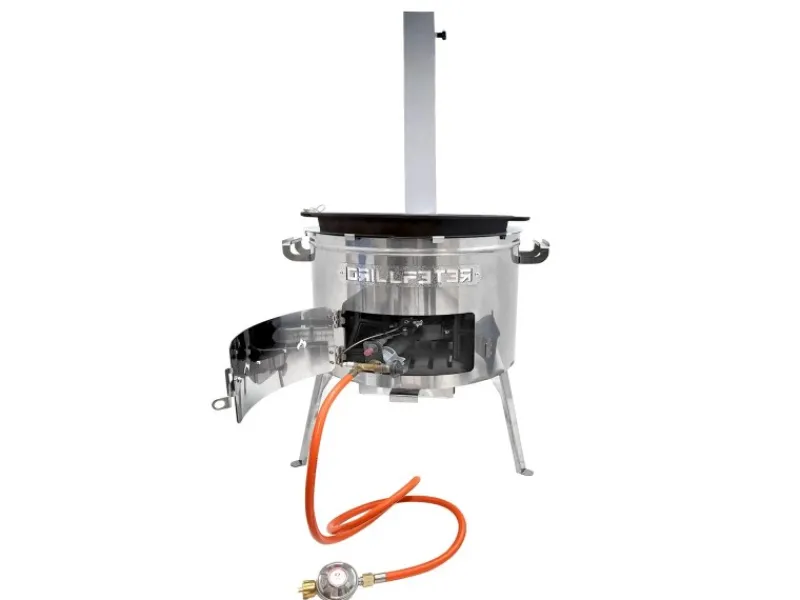 Outlet Utschak Set MultiFlame mit Kazan 15L und Deckel-Pfanne aus Gusseisen Pfannen