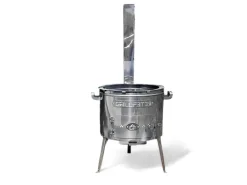 Discount Grillpeter Utschak Set MultiFlame mit18l Kazan und Pfanne-Deckel aus Gusseisen