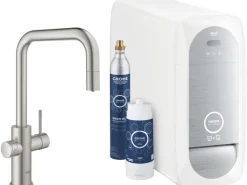 Outlet Grohe Blue Home U-Auslauf Starter Kit Supersteel