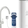 Clearance Grohe C-Auslauf Armatur und Boiler Red Duo L-Size Supersteel