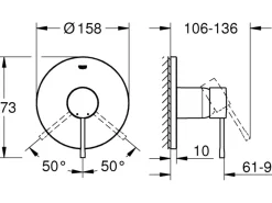 New Einhand-Brausebatterie Essence für Unterputz Einhebelmischer