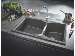 Einhand-Spültischbatterie Minta Chrom C-Auslauf Einhebelmischer