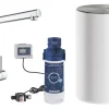 Grohe Einhebelmischer<Einhand-Spültischbatterie und Boiler Red Duo Size-M Chrom