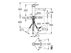 Best Einhand-Spültischbatterie Concetto Chrom mit herausziehbarer Laminarbrause Einhebelmischer