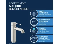 Best Grohe Einhand-Waschtischbatterie Essence S-Size Supersteel