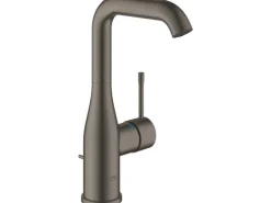 New Grohe Einhand-Waschtischbatterie Essence L-Size Hard Graphite Gebürstet