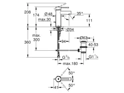 Best Einhand-Waschtischbatterie Essence S-Size Chrom 2,8 cm Keramikkartusche Einhebelmischer|Ersatzteile Küchenarmatur