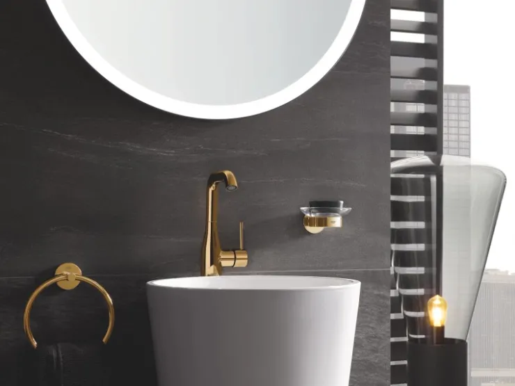 New Grohe Einhand-Waschtischbatterie Essence L-Size Cool Sunrise