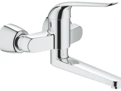 Einhand-Waschtischbatterie Euroeco Special Ausladung 27,4 cm Chrom Einhebelmischer