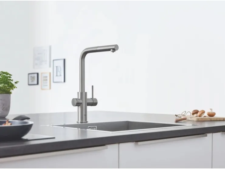 New Grohe L-Auslauf Starter Kit Blue Home Supersteel