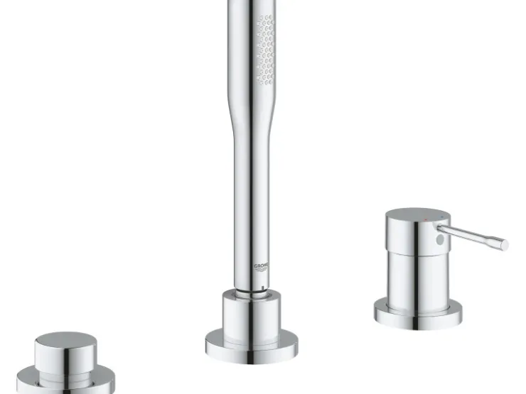 Grohe Einhebelmischer<3-Loch Einhand-Wannenkombination Essence Chrom
