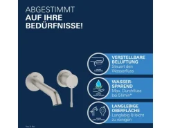 Sale Grohe 2-Loch-Waschtischbatterie Essence Supersteel
