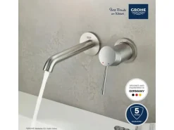 Sale Grohe 2-Loch-Waschtischbatterie Essence Supersteel
