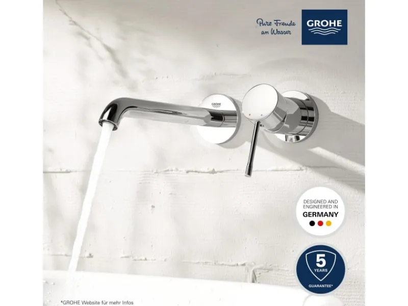 2-Loch-Waschtischbatterie Essence Chrom Einhebelmischer