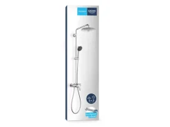 New QuickFix Duschsystem Vitalio Joy 260 mit Einhandmischer Wandmontage Einhebelmischer