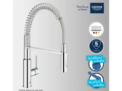 Outlet Grohe QuickFix Einhand-Spültischbatterie Get Chrom