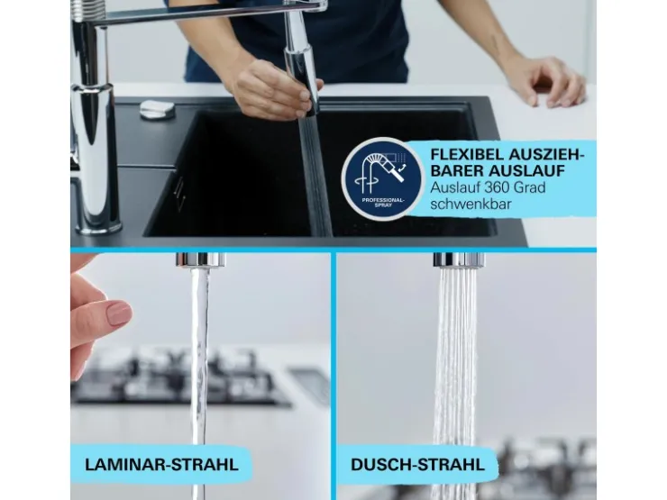 Outlet Grohe QuickFix Einhand-Spültischbatterie Get Chrom