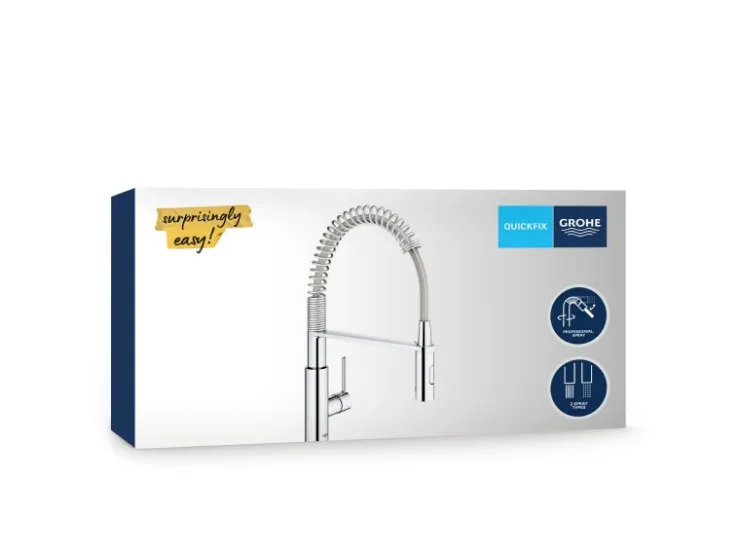Outlet Grohe QuickFix Einhand-Spültischbatterie Get Chrom