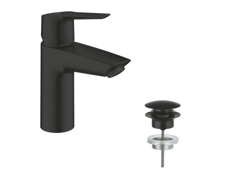 New QuickFix Einhand-Waschtischbatterie Start S-Size Schwarz Einhebelmischer