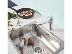 New Grohe QuickFix Einhebel-Spültischarmatur Start Edge Chrom