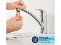 Discount Grohe QuickFix Einhebel-Spültischarmatur Start Schwarz