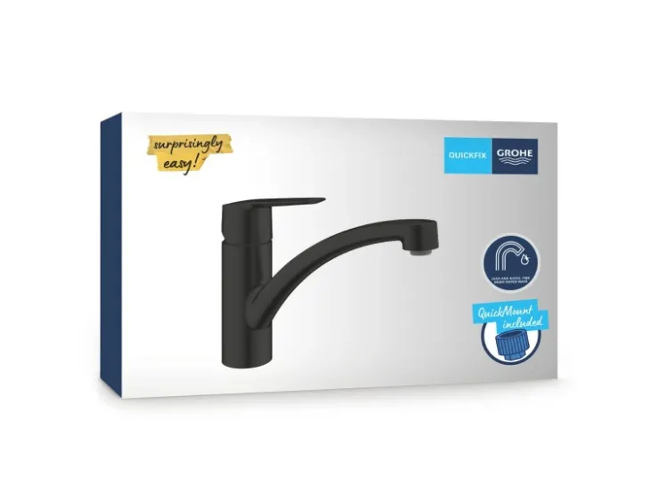 Discount Grohe QuickFix Einhebel-Spültischarmatur Start Schwarz